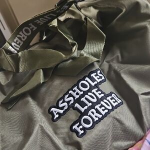 Emotional Baggage Black Duffel Bag